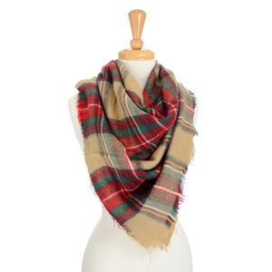 plaid blanket scarf